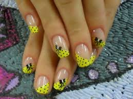 Unhas Decoradas amarelas